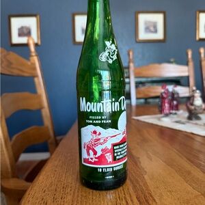 Mt. Dew Green Glass Bottle